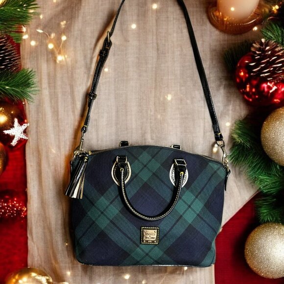 Dooney & Bourke Handbags - Dooney & Bourke Vintage Blackwatch Plaid Purse~Preloved~Excellent Condition